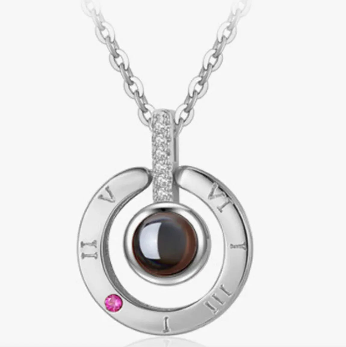 Collier dans Coffret Cadeau Rose Métallique