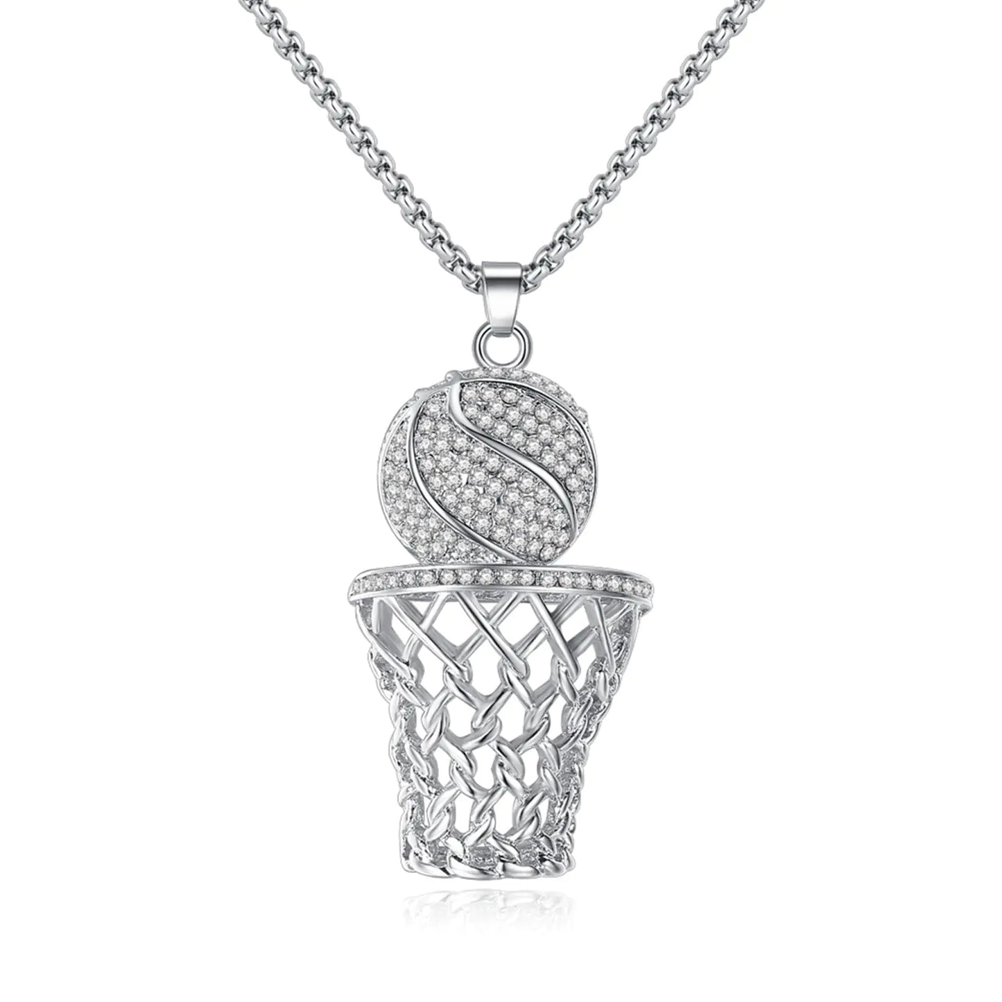 Chunky Chain Hoop Dreams Pendant Necklace