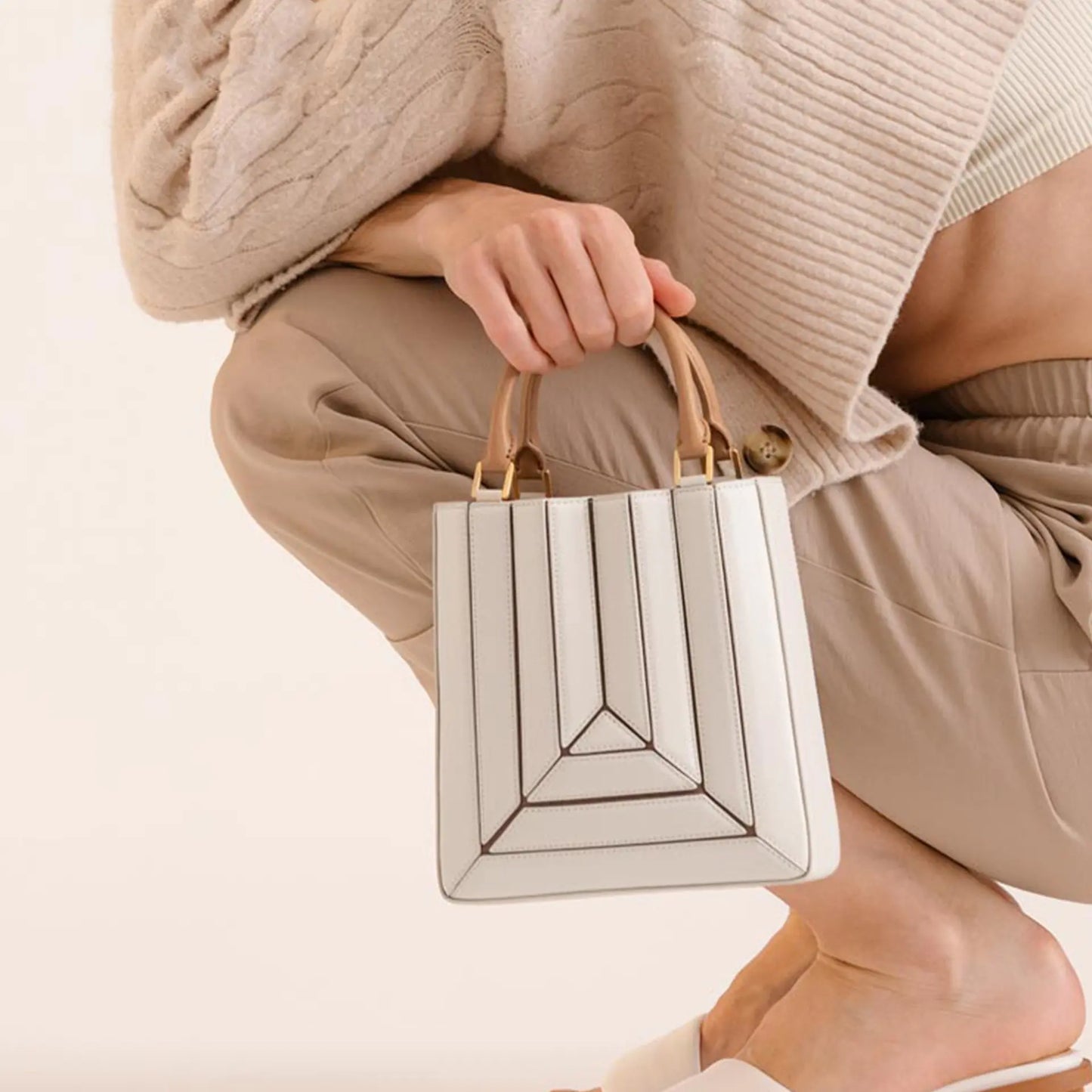 Chic Pleated Single Shoulder Bag