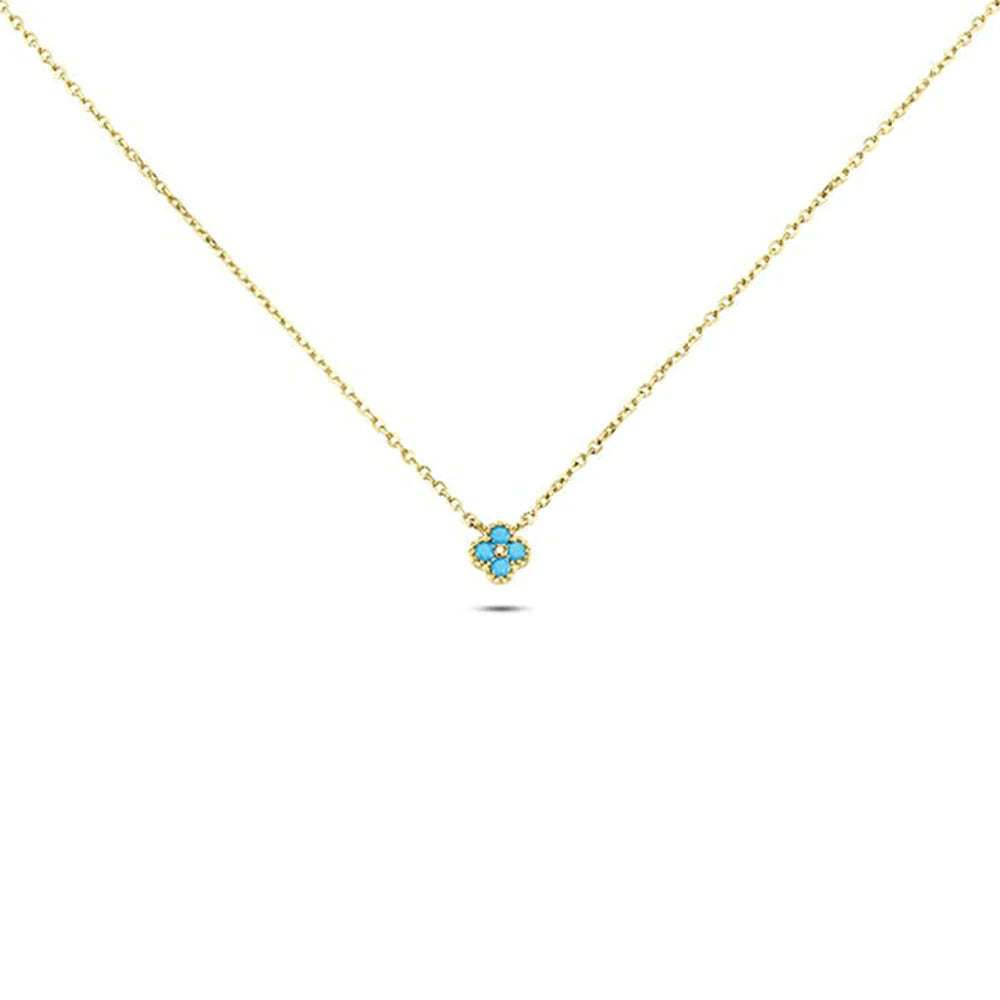 Feminine Turquoise Blossom Jewelry Set
