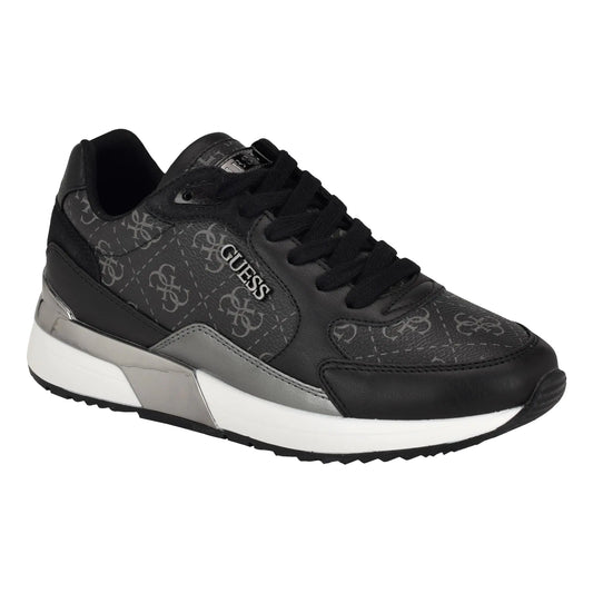 Guess Womens MOXEA Sneaker Black Logo 005 8.5