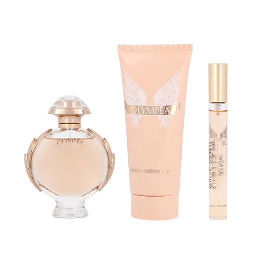 Paco Rabanne Olympea Women's Trio Set (2.7oz EDP + 3.4oz Lotion + 0.33oz Travel Spray)