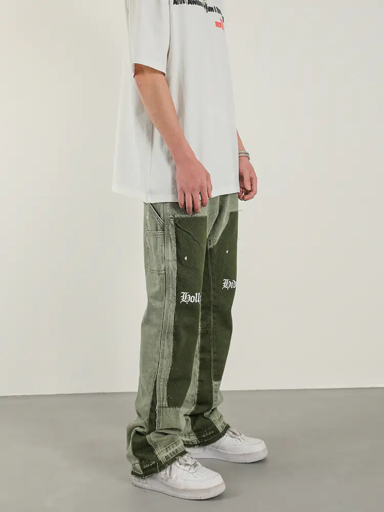 Urban Edge Heavy Wash Flares for Men