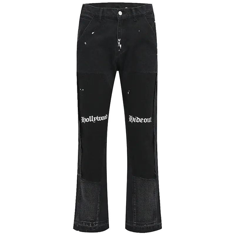 Urban Edge Heavy Wash Flares for Men