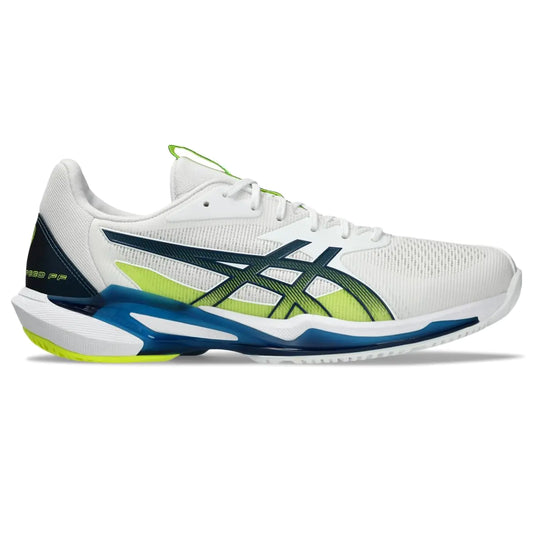 ASICS Mens Solution Speed FlyteFoam 3 Tennis Shoes 14 White/MAKO Blue