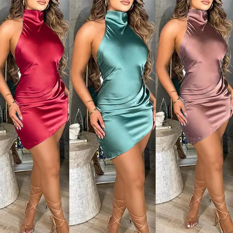 Halter Elegance Flow Dress