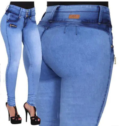 Pantalon Crayon Blanc Plissé avec Boutons et Fermeture Éclair